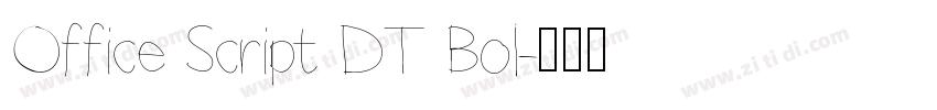Office Script DT Bol字体转换
